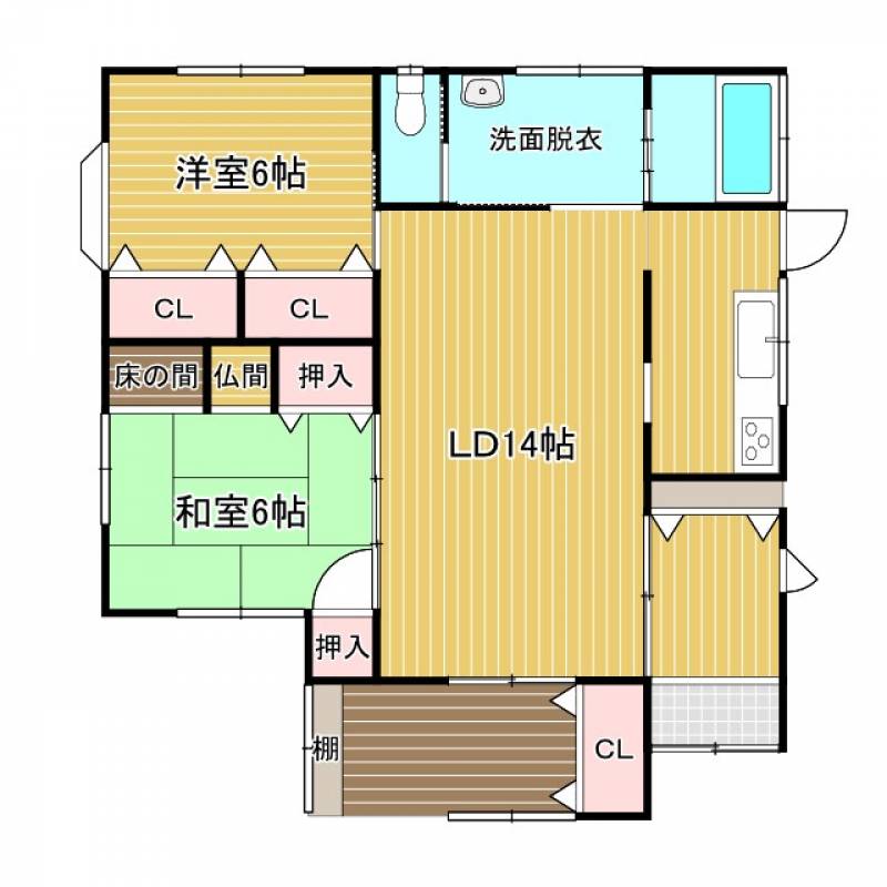 西条市周布 一戸建 の間取り画像