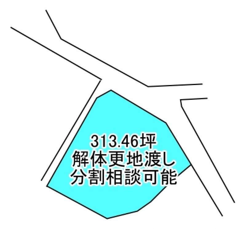 西条市飯岡  の区画図