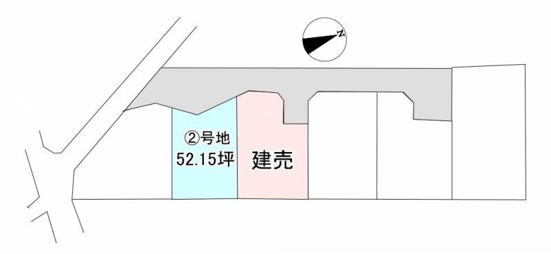 西条市福武甲  ２号地の区画図