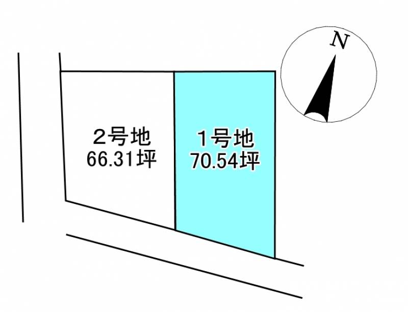 西条市神拝甲  1の区画図