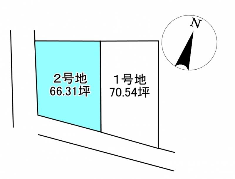 西条市神拝甲  2の区画図