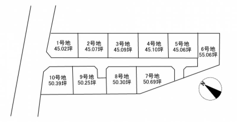 西条市喜多川  の区画図