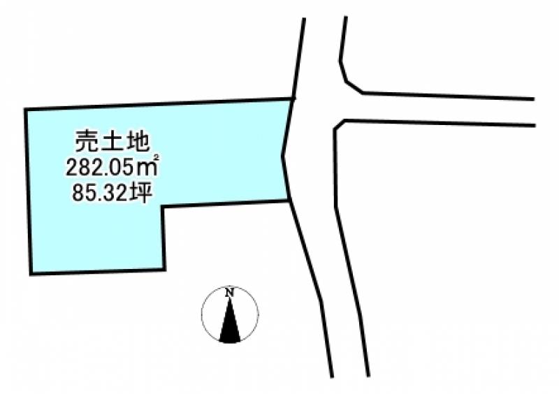 西条市朔日市  の区画図