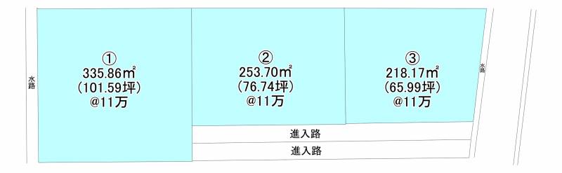 西条市小松町新屋敷  の区画図