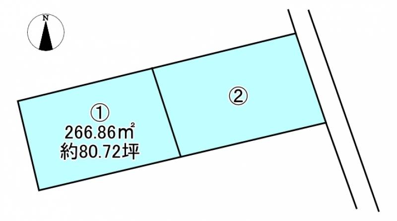 西条市下島山甲  ①の区画図