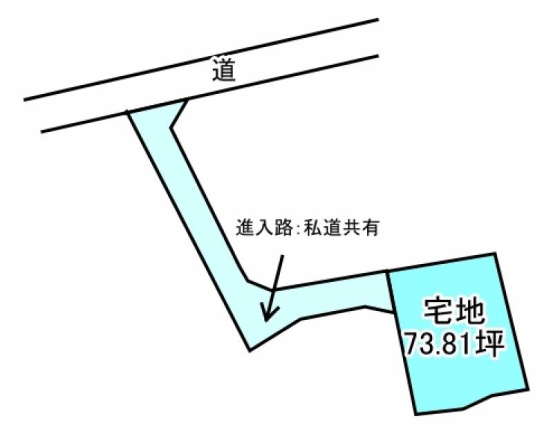 西条市飯岡  の区画図