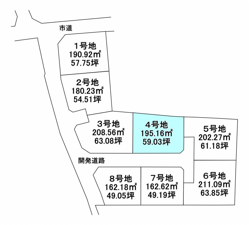 西条市大町  4の区画図