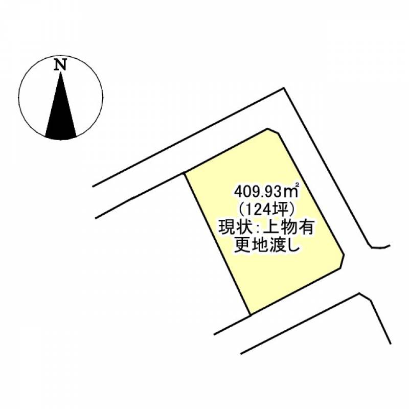 西条市丹原町池田  の区画図