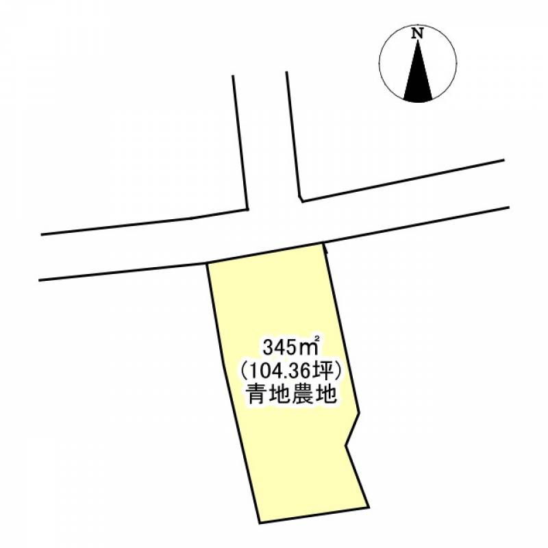 西条市丹原町来見  の区画図