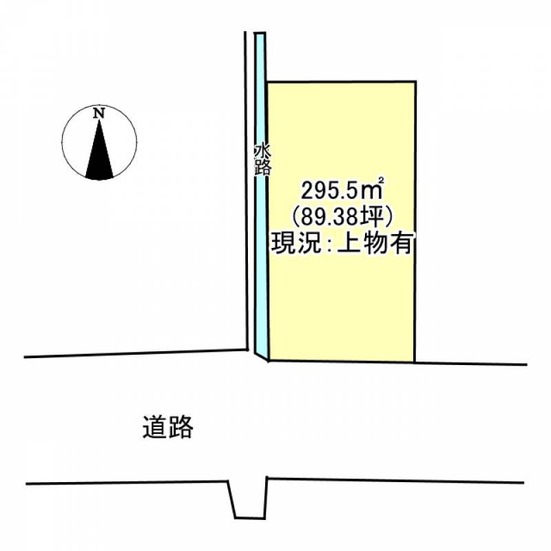 西条市小松町新屋敷  の区画図