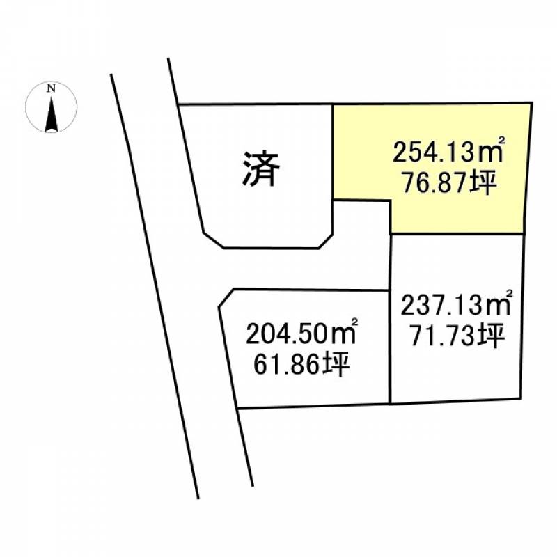 西条市飯岡  の区画図