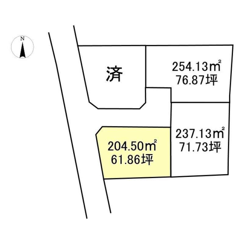 西条市飯岡  の区画図