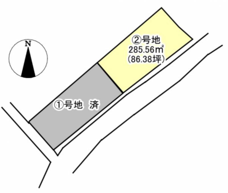 西条市周布  の区画図