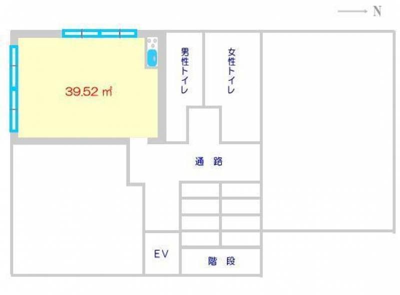 新居浜中央ビル 302の間取り画像