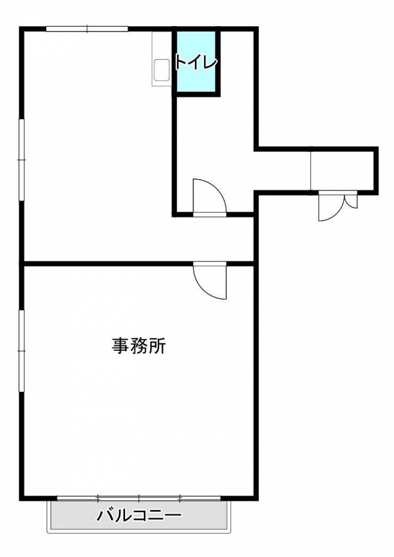 橋本テナント　ビル 3F 西側の間取り画像