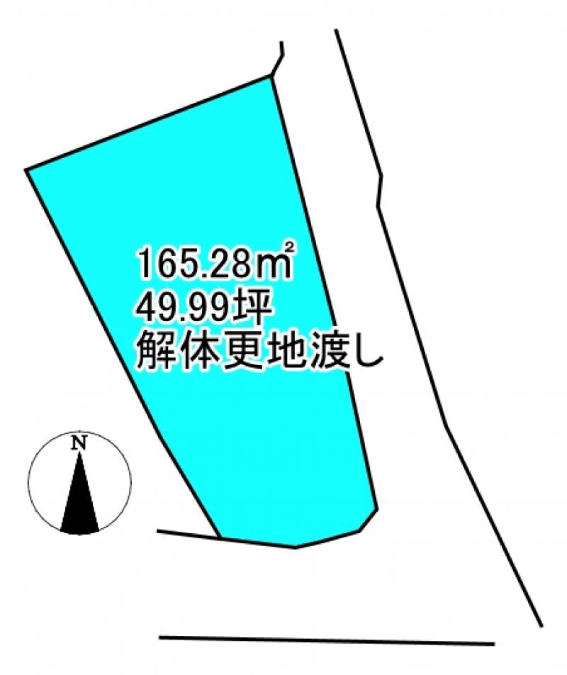 松山市谷町 の区画図