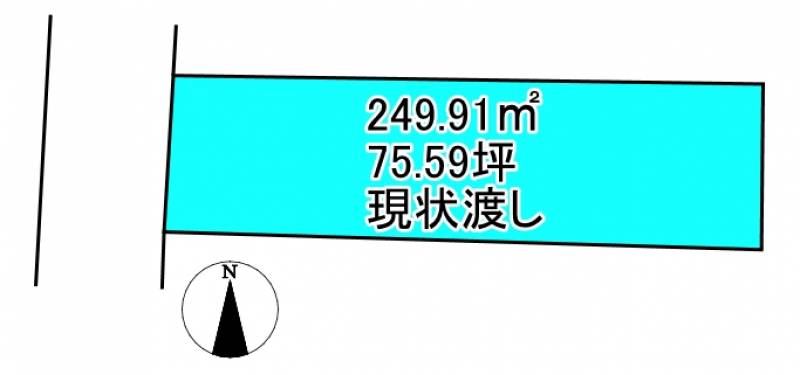 松山市西一万町 の区画図