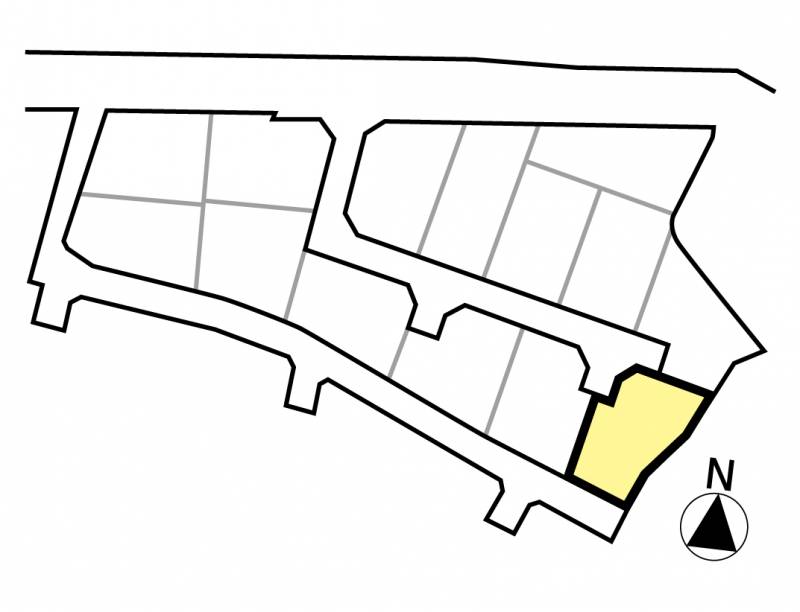 伊予郡砥部町高尾田 砥部町県営団地前14区画分譲地11号地の区画図