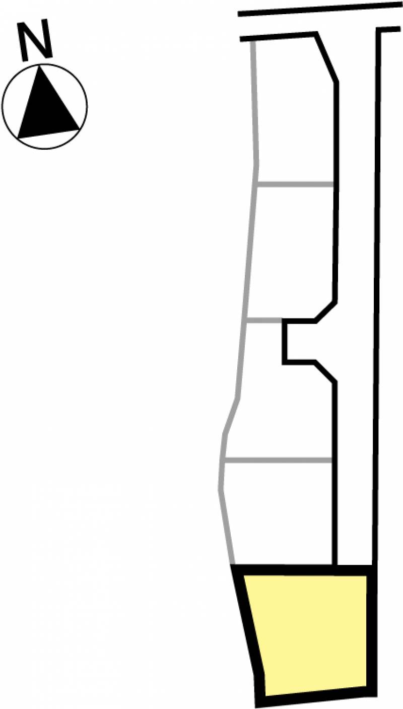 松山市松末 松末１丁目　分譲地5号地の区画図