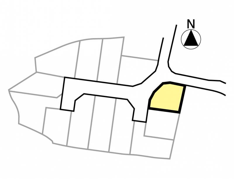 伊予郡砥部町高尾田 1号地の区画図