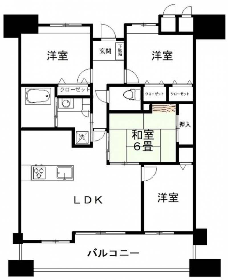 ラフィーネ泉宮 の間取り画像