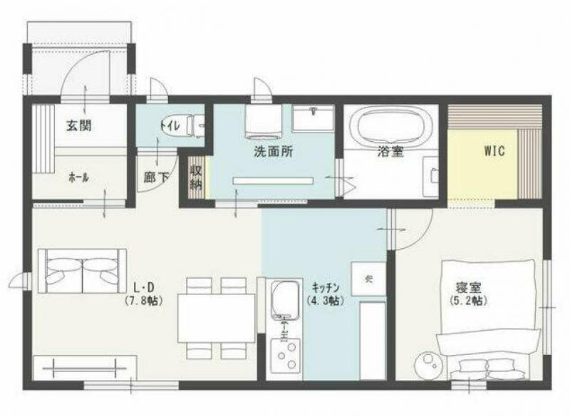 新居浜市滝の宮町 一戸建 の間取り画像