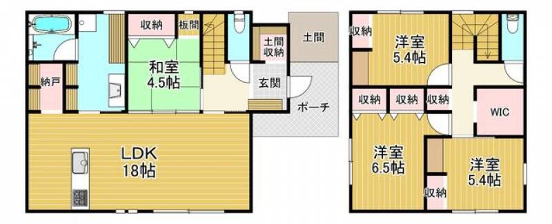 新居浜市高田 一戸建 の間取り画像