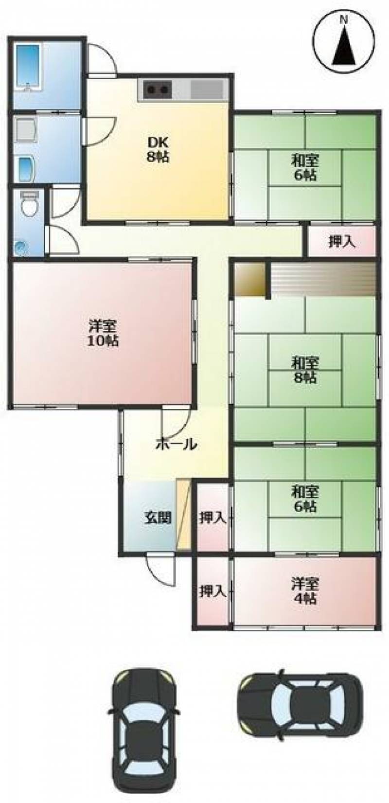 新居浜市東田 一戸建 の間取り画像