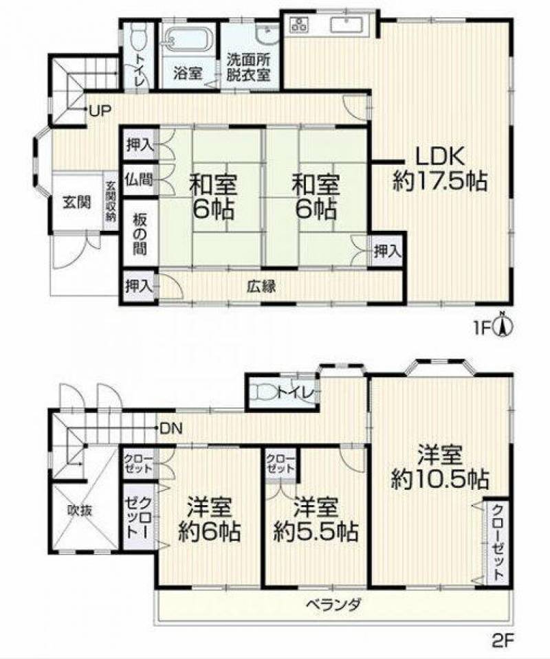 新居浜市西連寺町 一戸建 の間取り画像