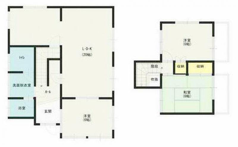 新居浜市中村 一戸建 の間取り画像