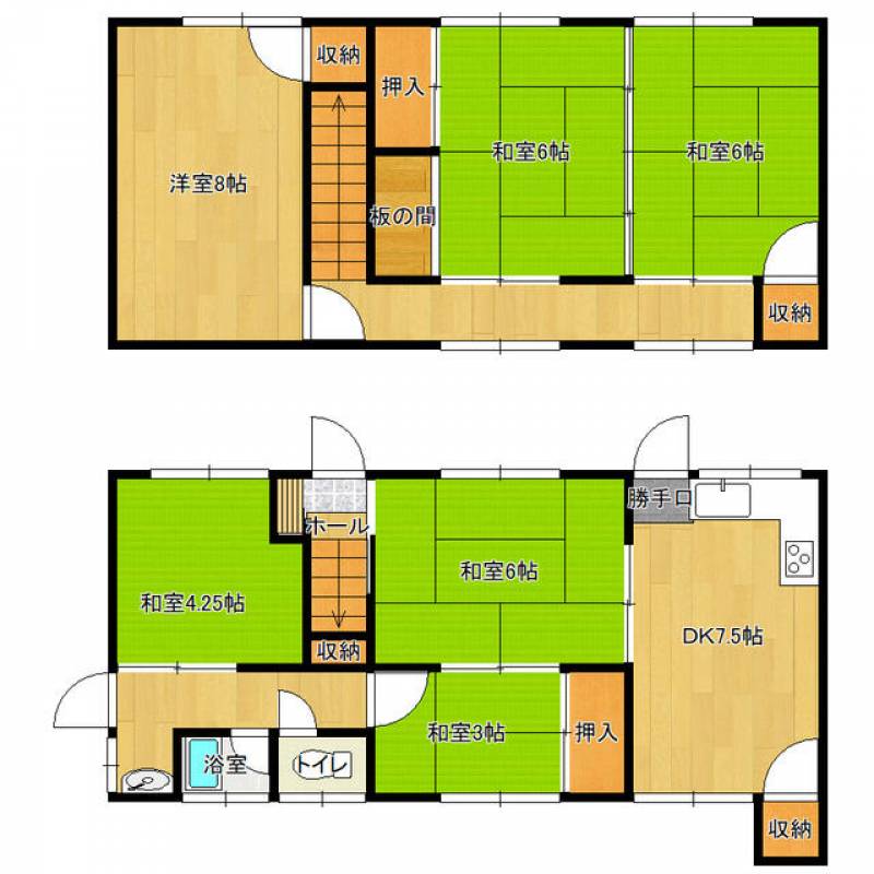 新居浜市萩生 一戸建 の間取り画像