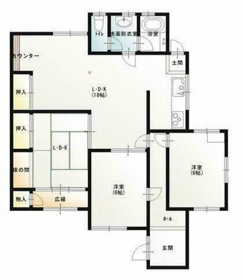 新居浜市篠場町 一戸建 の間取り画像