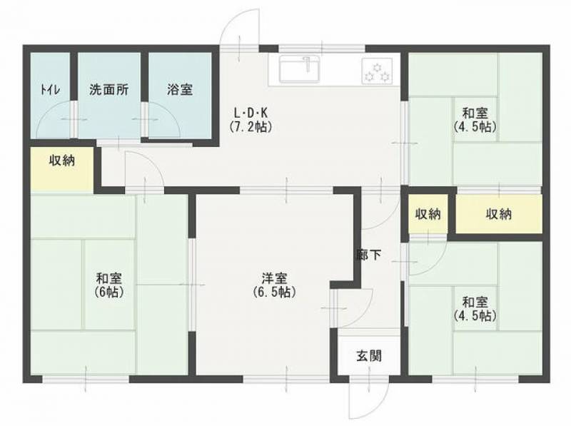 新居浜市萩生 一戸建 の間取り画像