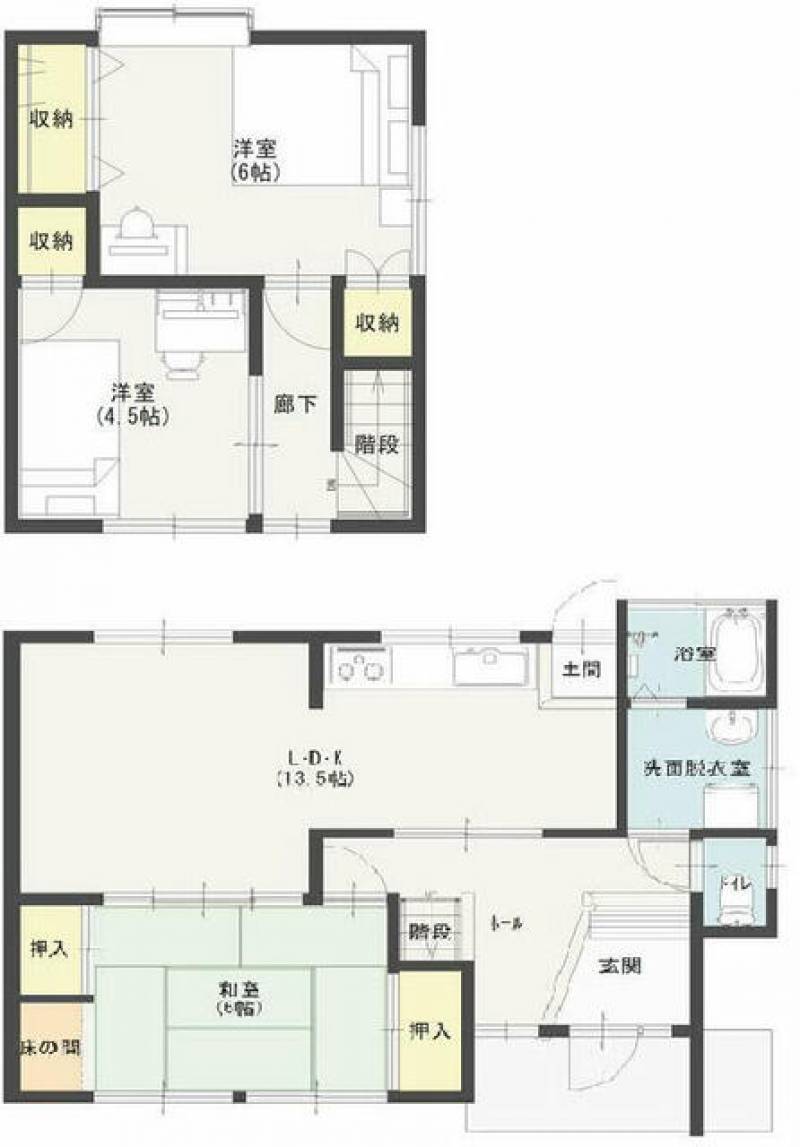 新居浜市又野 一戸建 の間取り画像