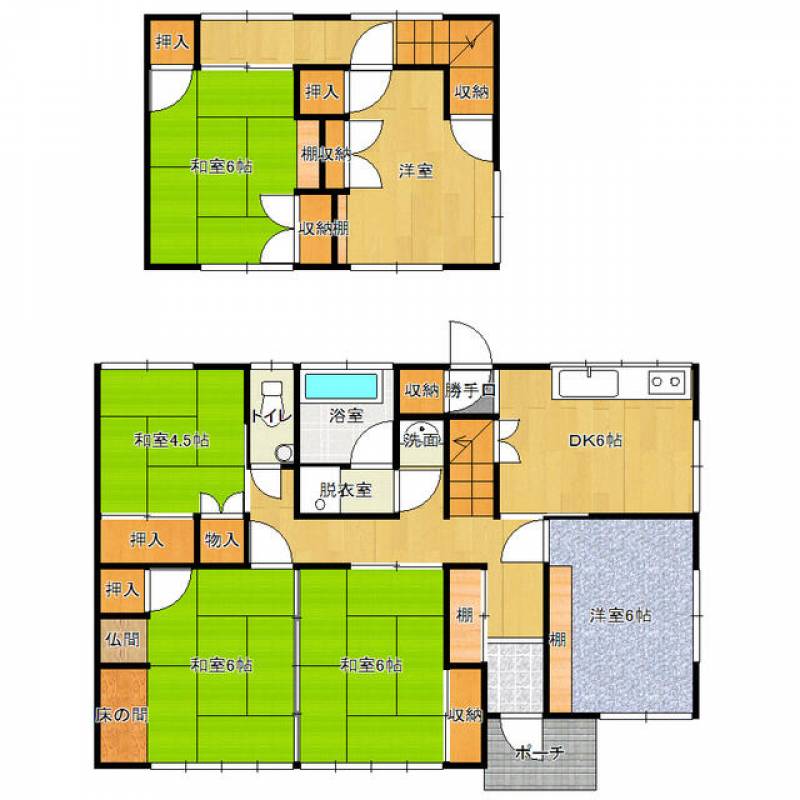 新居浜市黒島 一戸建 の間取り画像