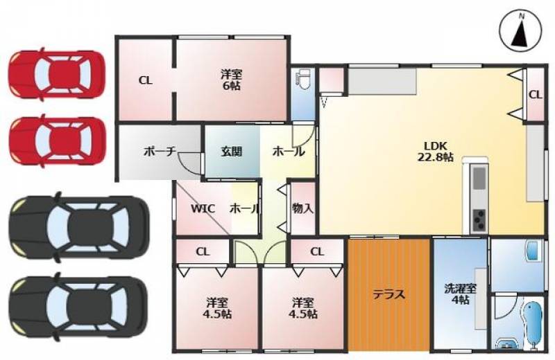 新居浜市高木町 一戸建 の間取り画像