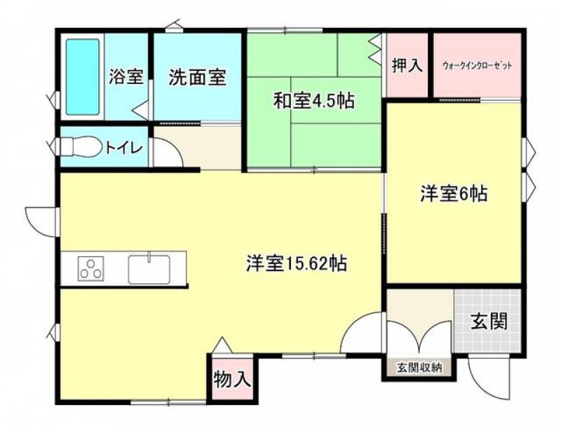 新居浜市宮原町 一戸建 の間取り画像