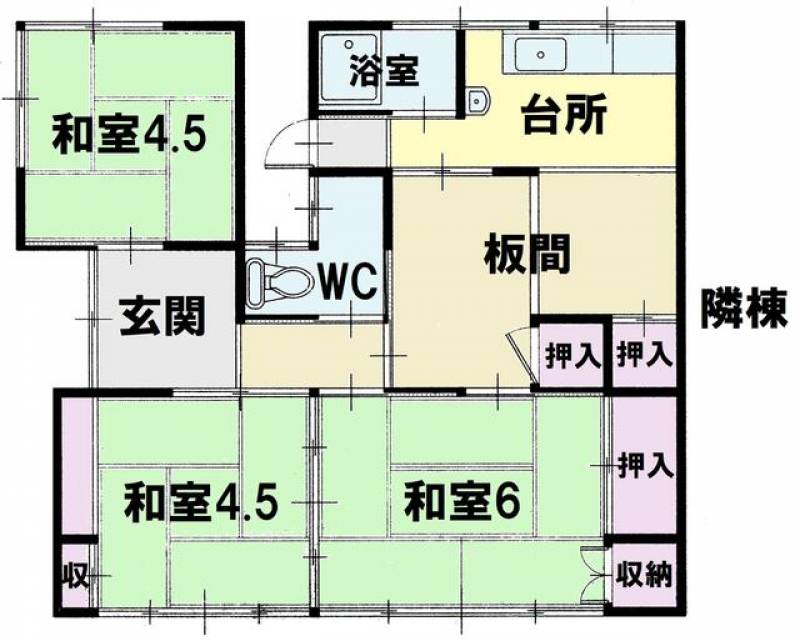 新居浜市高津町 一戸建 の間取り画像