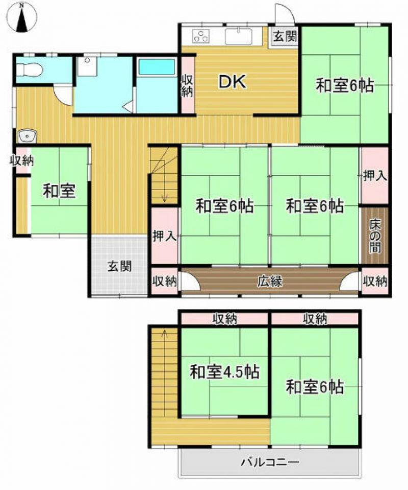 新居浜市本郷 一戸建 の間取り画像