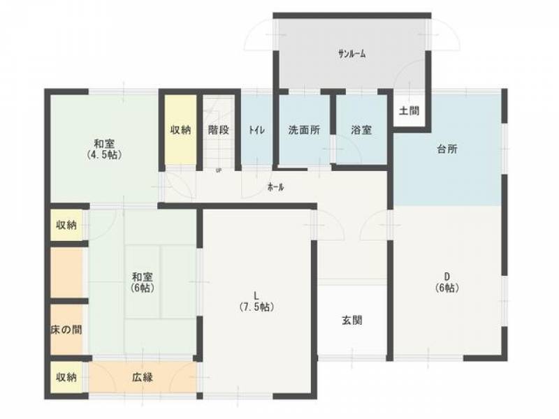 新居浜市桜木町 一戸建 の間取り画像