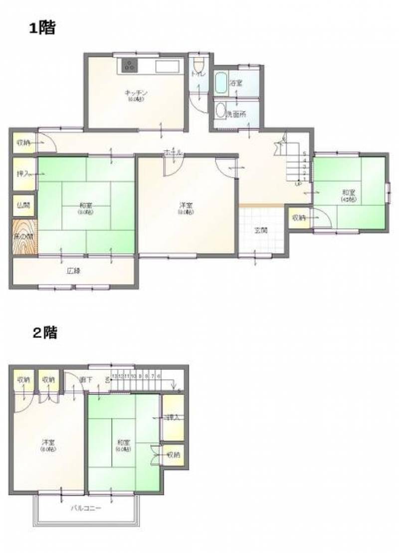 新居浜市宇高町 一戸建 の間取り画像