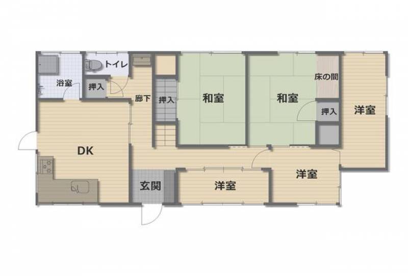 新居浜市垣生 一戸建 の間取り画像