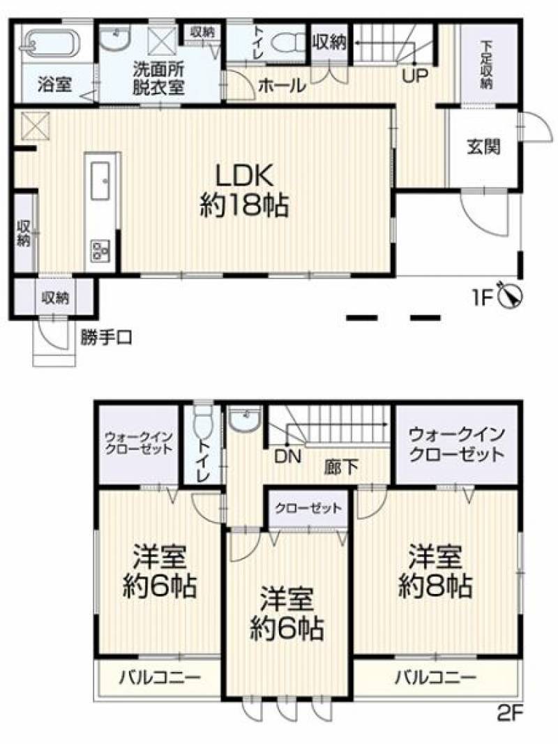 新居浜市七宝台町 一戸建 の間取り画像