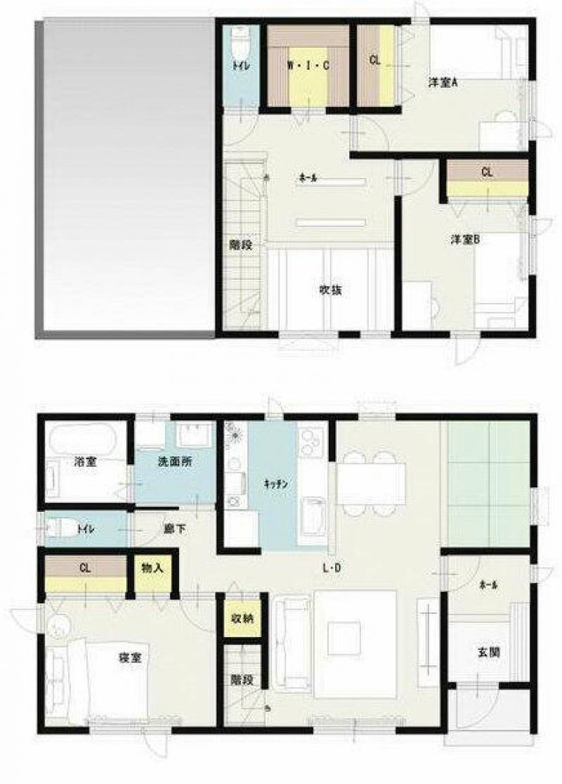 新居浜市本郷 一戸建 の間取り画像