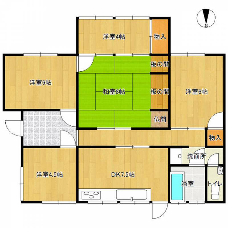 新居浜市西泉町 一戸建 の間取り画像