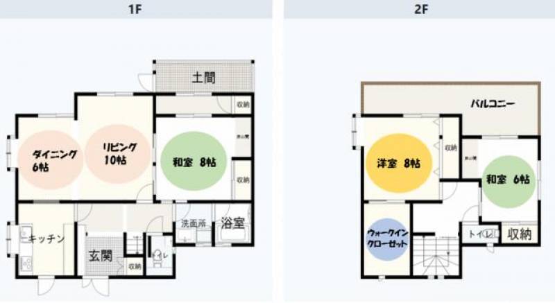 新居浜市大生院 一戸建 の間取り画像