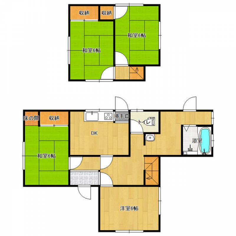 新居浜市船木 一戸建 の間取り画像