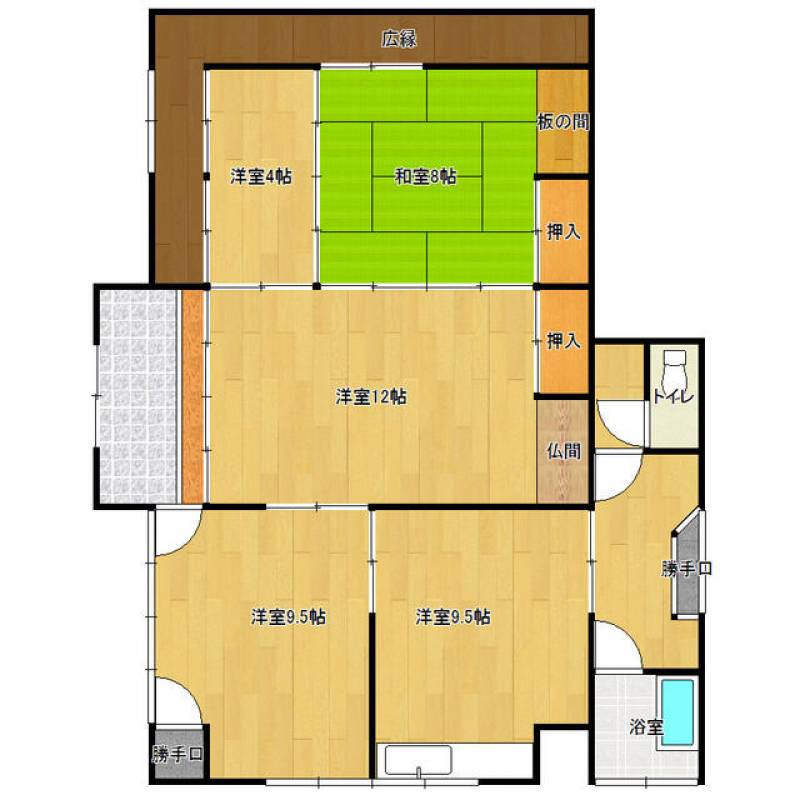 新居浜市船木 一戸建 の間取り画像