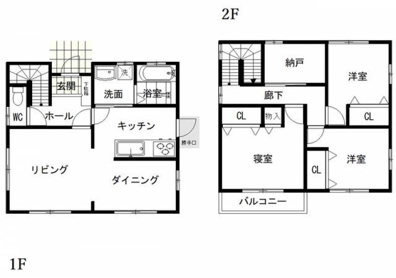 新居浜市坂井町 一戸建 の間取り画像