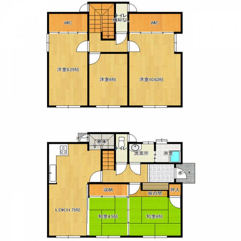 新居浜市観音原町 一戸建 の間取り画像